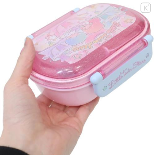 Japan Sanrio Bento Lunch Box 360ml - Little Twin Stars : Cup Amusement Ride Pink - 4