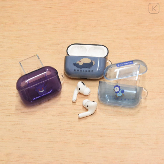 Japan Pokemon AirPods Pro 2 / Pro 1 Soft Case - Gengar : Purple - 6