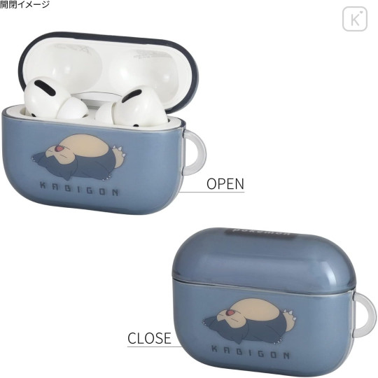 Japan Pokemon AirPods Pro 2 / Pro 1 Soft Case - Snorlax - 4
