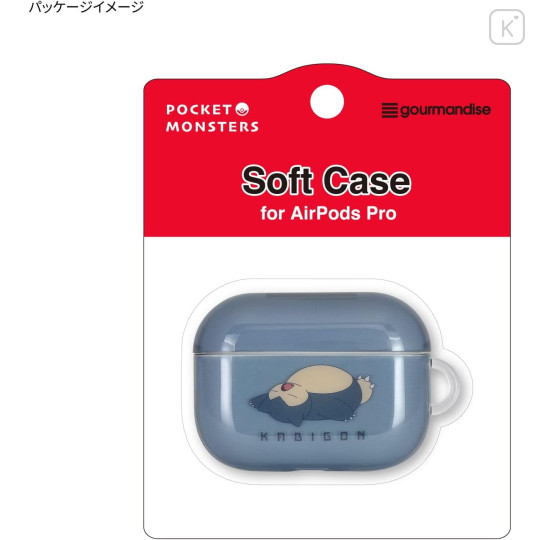 Japan Pokemon AirPods Pro 2 / Pro 1 Soft Case - Snorlax - 7