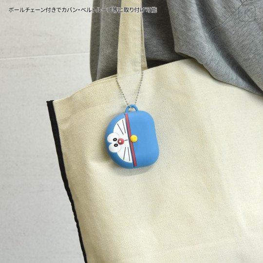 Japan Doraemon AirPods Pro 2 / Pro 1 Silicone Case - Doraemon : Blue - 5