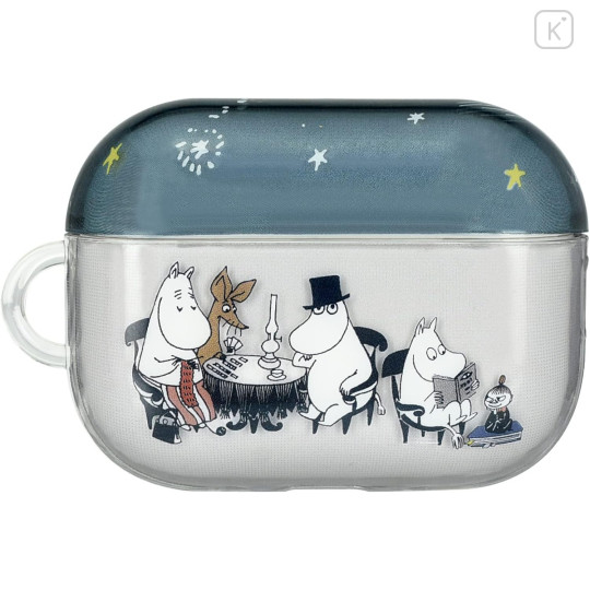 Japan Moomin AirPods Pro 2 / Pro 1 Soft Case - Moomintroll : Night - 1