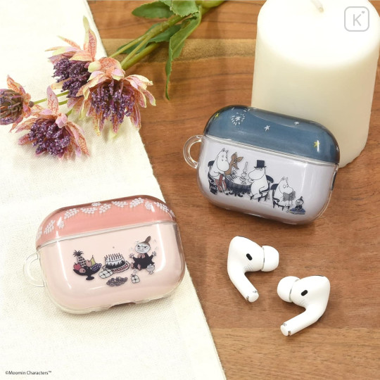 Japan Moomin AirPods Pro 2 / Pro 1 Soft Case - Moomintroll : Night - 6