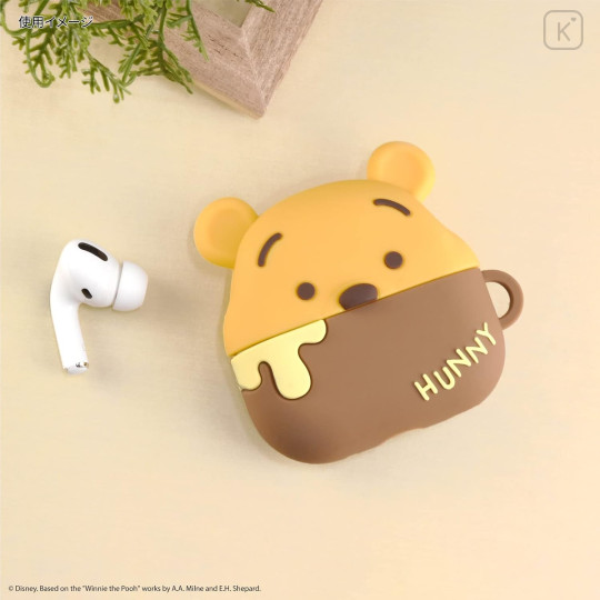 Japan Disney AirPods Pro 2 / Pro 1 Silicone Case - Pooh - 6