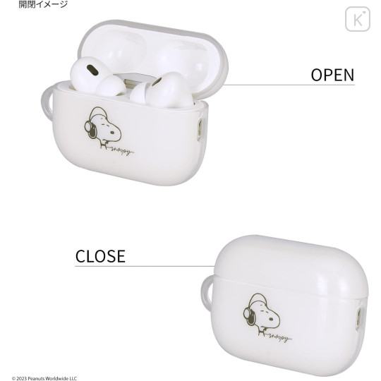 Japan Peanuts AirPods Pro 2 / Pro 1 Soft Case - Snoopy : White - 4