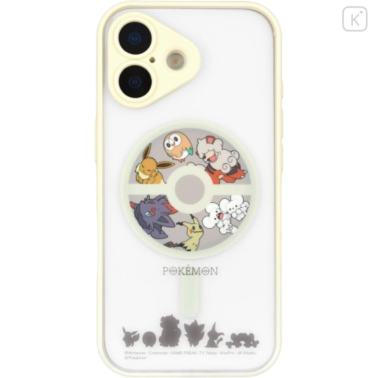 Japan Pokemon IIIIfit Plump Frame iPhone 17 Case with MagSafe - Pocket Monster : Ivory - 1