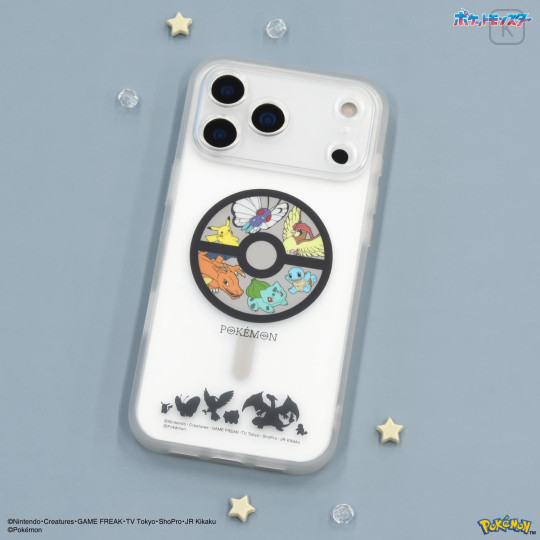 Japan Pokemon IIIIfit Plump Frame iPhone 17 Pro Max Case with MagSafe - Pocket Monster : Clear - 6