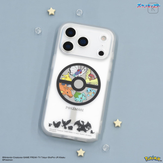 Japan Pokemon IIIIfit Plump Frame iPhone 17 Pro Case with MagSafe - Pocket Monster : Clear - 6