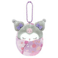 Japan Sanrio Ball Chain Swaddle Mascot - Kuromi : Japanese Pattern - 1