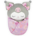 Japan Sanrio Swaddle Mascot (L) - Kuromi : Japanese Pattern - 1