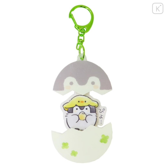 Japan Koupen Chan Acrylic Keychain - Playful Crack Egg & Chick - 1