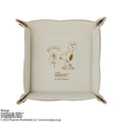 Japan Peanuts Desk Organizer Accessory Tray - Snoopy : Ivory Wondering That Buzz