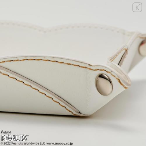 Japan Peanuts Desk Organizer Accessory Tray - Snoopy : Ivory Wondering That Buzz - 5