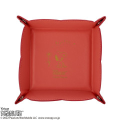 Japan Peanuts Desk Organizer Accessory Tray - Snoopy : Orange Wondering That Buzz