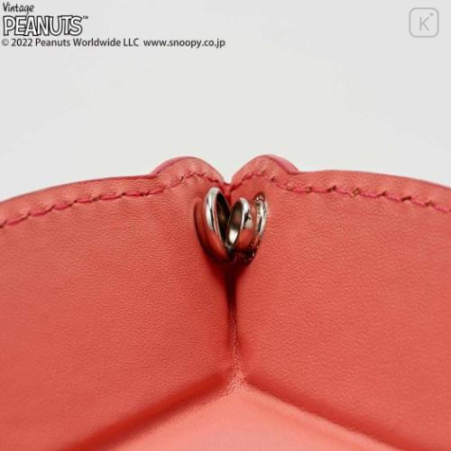 Japan Peanuts Desk Organizer Accessory Tray - Snoopy : Orange Wondering That Buzz - 4