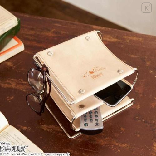 Japan Peanuts Desk Organizer Accessory Stand - Snoopy : Ivory Wondering That Buzz - 5