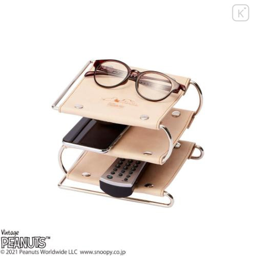 Japan Peanuts Desk Organizer Accessory Stand - Snoopy : Ivory Wondering That Buzz - 6