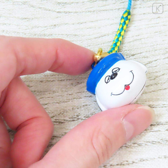 Japan Peanuts Tiny Charm Face-shaped Bell Netsuke - Snoopy : Brother Olaf - 2