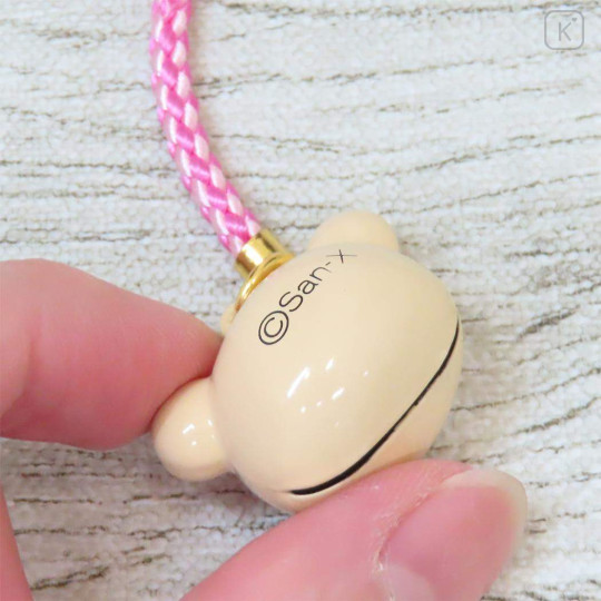 Japan San-X Tiny Charm Face-shaped Bell Netsuke - Korilakkuma - 2