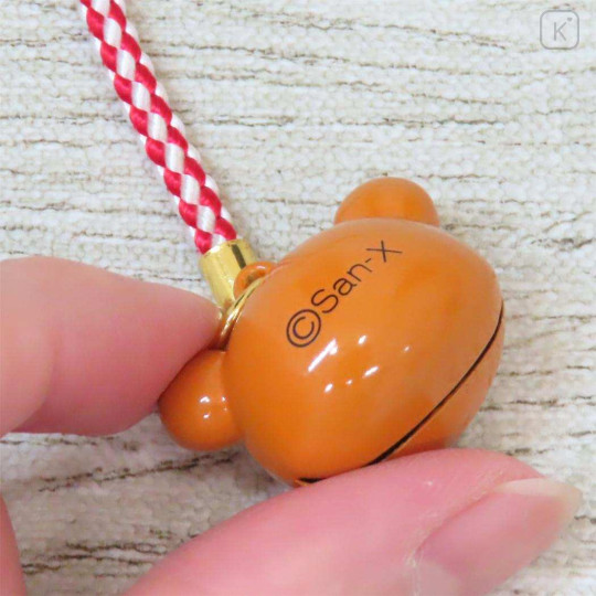 Japan San-X Tiny Charm Face-shaped Bell Netsuke - Rilakkuma - 2