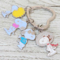 Japan Peanuts Metal Charm Keychain - Snoopy : Cosplay Joe Cool - 2