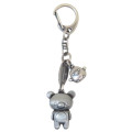 Japan San-X Die-cast Metal Keychain - Kiiroitori & Rilakkuma : Silver - 1