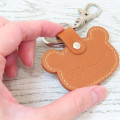 Japan San-X Leather Embossed Keychain - Rilakkuma : Face - 2