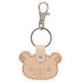 Japan San-X Leather Embossed Keychain - Korilakkuma : Face - 1