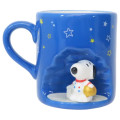 Japan Peanuts Famous Scene Mug - Snoopy : Astronaut Starry Star Night - 1