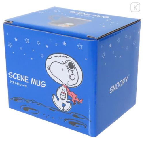 Japan Peanuts Famous Scene Mug - Snoopy : Astronaut Starry Star Night - 4
