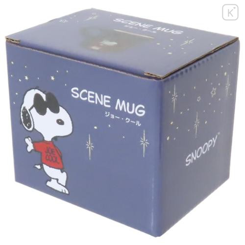 Japan Peanuts Famous Scene Mug - Snoopy : Joe Cool Starry Star Night - 4