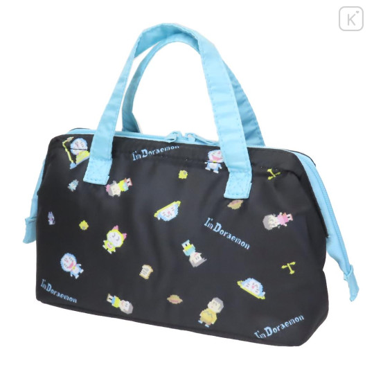 Japan Doraemon Insulated Cooler Lunch Bag - Doraemon : Pixel Black - 1