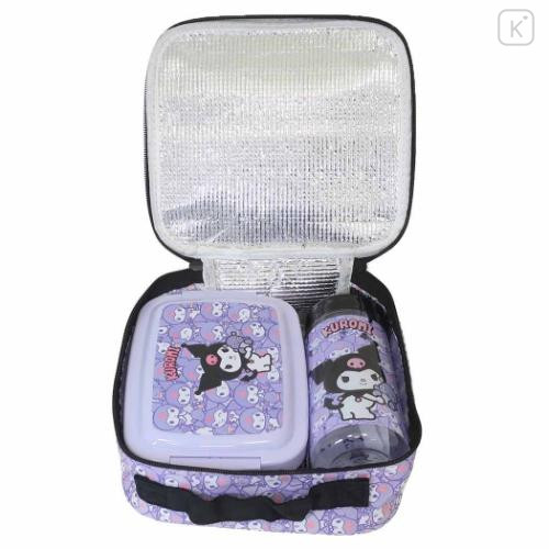 Japan Sanrio Insulated Cooler Lunch Bag - Kuromi : Baku - 4