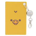 Japan San-X Pass Case Card Holder & Reel - Kiiroitori : Face - 1