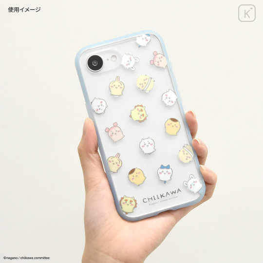 Japan Chiikawa IIIIfit Clear iPhone 17e / 16e Case - Chiikawa : All-over Pattern - 4