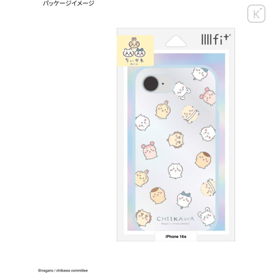 Japan Chiikawa IIIIfit Clear iPhone 17e / 16e Case - Chiikawa : All-over Pattern - 6