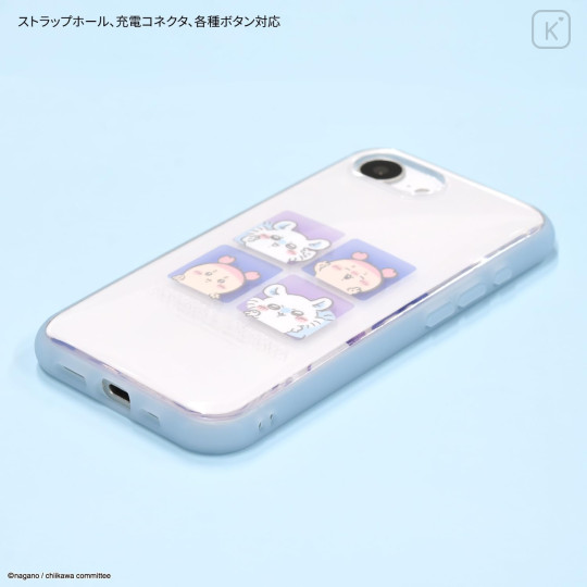 Japan Chiikawa IIIIfit Clear iPhone 17e / 16e Case - Furuhonya Kani-chan & Momonga - 3