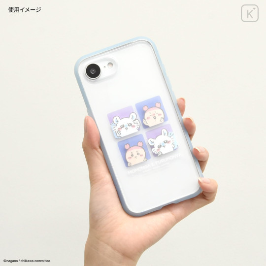 Japan Chiikawa IIIIfit Clear iPhone 17e / 16e Case - Furuhonya Kani-chan & Momonga - 4