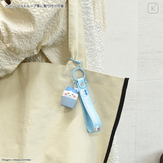 Japan Chiikawa 3D Mascot Hand Strap - Hachiware - 4