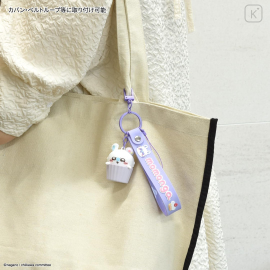Japan Chiikawa 3D Mascot Hand Strap - Momonga - 4