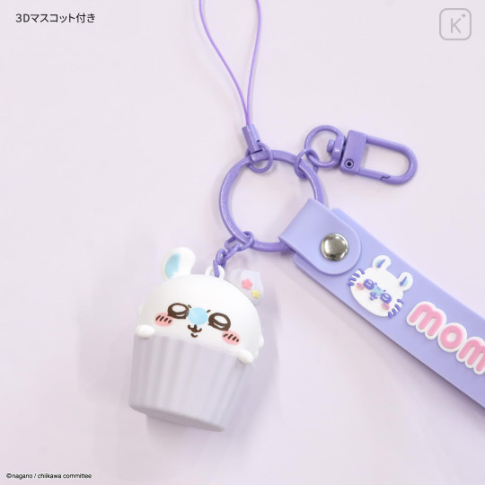 Japan Chiikawa 3D Mascot Hand Strap - Momonga - 5