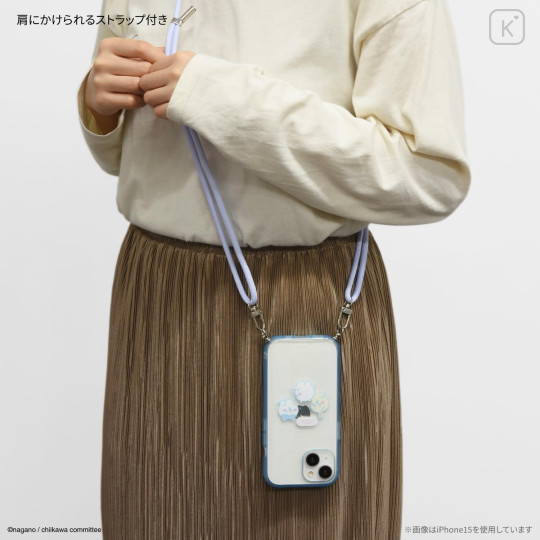 Japan Chiikawa IIIIfit Loop iPhone 15 Pro Case - Chiikawa & Hachiware & Usagi : Assembly - 2