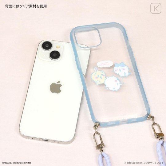 Japan Chiikawa IIIIfit Loop iPhone 15 Pro Case - Chiikawa & Hachiware & Usagi : Assembly - 3