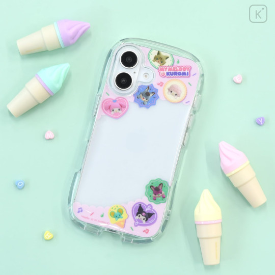 Japan Sanrio Crystal Clear iPhone 16 Case - Kuromi & My Melody : Netflix - 7