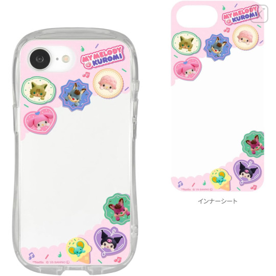 Japan Sanrio Crystal Clear iPhone 16e Case - Kuromi & My Melody : Netflix - 2