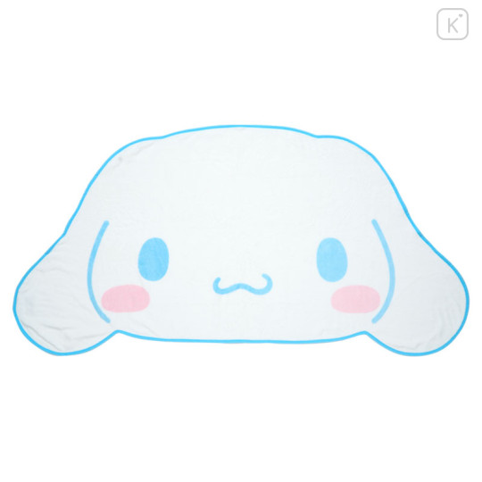 Japan Sanrio Original Face-Shaped Blanket - Cinnamoroll : Flannel - 1