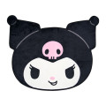 Japan Sanrio Original Face-Shaped Blanket - Kuromi : Flannel - 1