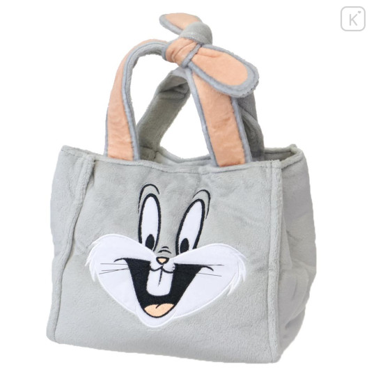 Japan Looney Tunes Plush Die-Cut Mascot Handbag - Bunny - 1