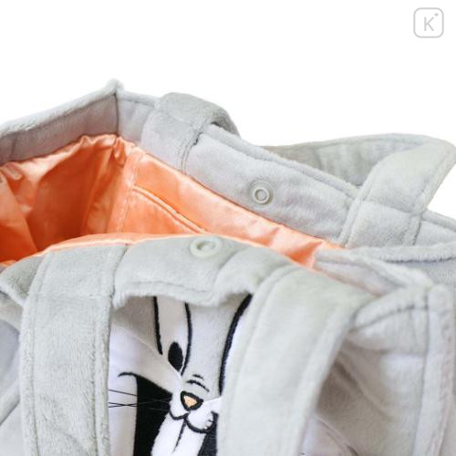 Japan Looney Tunes Plush Die-Cut Mascot Handbag - Bunny - 4