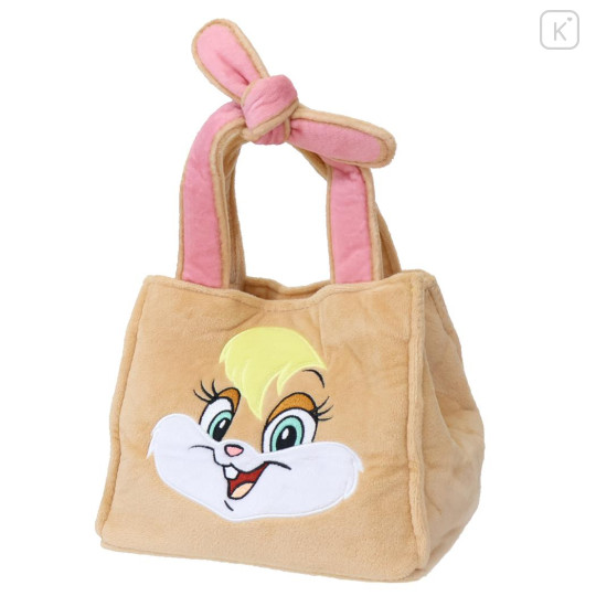 Japan Looney Tunes Plush Die-Cut Mascot Handbag - Bunny Lola - 1